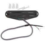 Gmn07 micro guitare electrique noir double rail 4 core cord pickup pour guitare 6 cordes