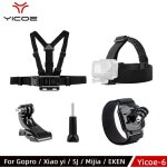 Go pro accessoires ceinture harnais poitrine sangle corps support pour gopro hero 7 6 5 4 3 xiaomi yi ...
