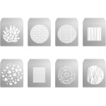 Gobo set pour alliage d'aluminium optique conique snoot 8xgobos cartes graphiques plaques mtalliques ...