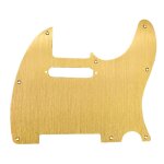 Golden 8 hole tele guitar pickguard metal pick guard for standard pickguard replacement