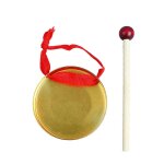 Gong a main mini jouet dextrieur dinstrument de musique portable avec maillet pour percussion traditionne ...