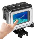 Pour gopro hero5 30m �tanche pc et abs bo�tier de protection + touch back cover avec boucle de montage ...