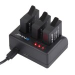 Pour gopro hero5 ahdbt - 501 chargeur de batterie 3 canaux avec port micro usb et usb - c / type - c ...