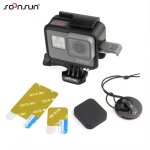 Gopro hero5 noir standard cadre de protection du mont logement fronti�re + ecran protecteur + lens cap ...
