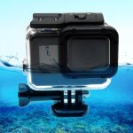 Pour gopro hero6 / 5 30m bo�tier de protection du �tanche + couvercle arri�re creux avec boucle de base ...