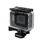 Pour gopro hero6 / 5 bo�tier �tanche de protection + couvercle arri�re creux avec boucle de base de montage ...