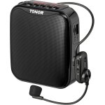 Gothicana by emp15w amplificateur vocal portable pour enseignants, microphone sans fil bluetooth rechargeable ...