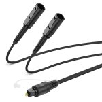 Gothicana by empcble adaptateur optique numrique 1 en 2 sorties toslink digital fiber optic audio splitter ...