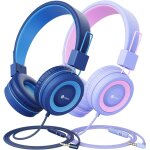 Gothicana by empcasque audio, casque filaire pour enfants, serre - tte ajustable, son stro, fils pliables ...