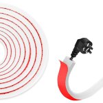 Goulotte passe cable, 3m auto - adhsif cache cable tv mural, type d 14 mm x 10 mm blanc goulotte de ...