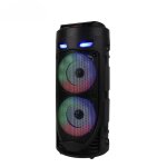 Grand haut - parleur bluetooth portable de danse carre, lumire led colore, colonne de barre de son ...
