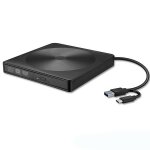 Graveur de dvd externe, lecteur vido de bureau pour ordinateur portable usb / typec, double interface, ...