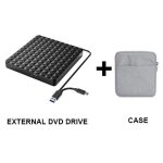 Graveur de dvd rw cd externe usb 3. 0 slim portable dvd optical drive cd - rom 24x player cd - r 24x ...