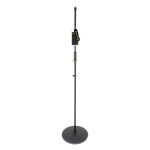 Gravity ms 23 - pied micro droit a base ronde - hauteur 100 - 168 cm - acier - noir