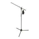 Gravity ms 4321 b - pied de micro - tr�pied avec perchette - acier noir