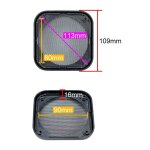 Grille carr�e de 4 pouces pour haut - parleur de voiture, couvercle de mesher, filet anti - poussi�re ...