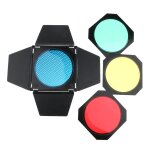 Grille en nid d'abeille avec 4 filtres de couleur pour rflecteur standard de 7