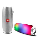 Gris - parleur lumineux clignotant tg157 led, portable avec corde, pour l'ext�rieur, en tissu, 1200 mah, ...