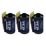 Gt photo pellicule couleur gt24film 35mm - lot de 3 films 24 poses - idéal pour photographie, développement ... Gt photo pellicule couleur gt24film 35mm - lot de 3 films 24 poses - idéal pour photographie, développement ...