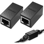 Gueb - 2 packs coupleurs ethernet, raccord rj45 femelle femelle, coupleur rj45 haute vitesse jusqu'a ...