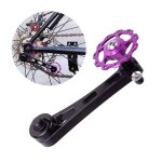 Guide chane en alliage d'aluminium pour vlo, protection pour pignon  disque unique, accessoires de ...
