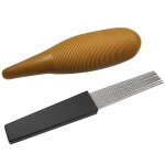 Guiro instrument instrument instrument de percussion de tambour de sable en forme de poisson avec 1 grattoir ...