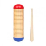 Guiro shaker en bois massif, robuste, facile a utiliser, pour cadeaux