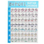 Guitar chord poster 56 guide de référence educatif en papier couché codé par couleur pour les joueurs ... Guitar chord poster 56 guide de référence educatif en papier couché codé par couleur pour les joueurs ...
