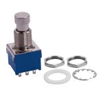 Guitar effects 3pdt 9 - pin latching stomp pedal footswitch foot switch blue