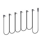 Guitar effector topology cordon d'alimentation dc 5. 5mm x 2. 1mm 1 femelle à 6 angles droits 90 degrés ... Guitar effector topology cordon d'alimentation dc 5. 5mm x 2. 1mm 1 femelle à 6 angles droits 90 degrés ...