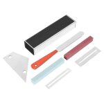 Guitar luthier tool include fret leveling beam, guitar fret file, rocker and fingerboard protectors, ... Guitar luthier tool include fret leveling beam, guitar fret file, rocker and fingerboard protectors, ...