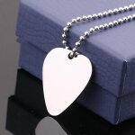 Guitar pick silver necklace guitar neck picks guitar pick avec cha�ne