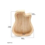 Guitar wood picks box guitar shaped guitar pick storage plectrum container for guitar standard pick