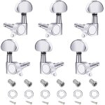Guitare?6pcs) m�caniques boutons, 3l3r cordes tuning pegs cl�s chevilles t�tes ferm�s pi�ces de rechange ...