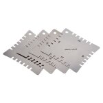 Guitare en acier inoxydable, jauge de rayon cranté, mesure du cou / cordes de frettes, radian denté, ... Guitare en acier inoxydable, jauge de rayon cranté, mesure du cou / cordes de frettes, radian denté, ...