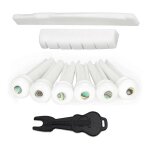 Guitare acoustique bone bridge saddle nut avec 6pcs small abalone dot guitar bridge pins (bone bridge ...