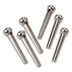 Guitare acoustique bridge string nail pins silver pack de 6