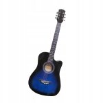 Guitare acoustique classique 38 pouces, accordeur réglable facile a apprendre, couleur cuivre bleu Guitare acoustique classique 38 pouces, accordeur réglable facile a apprendre, couleur cuivre bleu