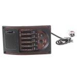 Guitare acoustique préampli pré - câblé 5 bandes eq tuner piezo pickup Guitare acoustique préampli pré - câblé 5 bandes eq tuner piezo pickup