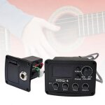 Guitare acoustique professionnelle a 4 bandes, egaliseur, pramplificateur, micro pizo, equipement de ...