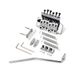 Guitare bridge accessoires de guitare electrique double rocking bridge vibrato system drawstring board ...