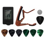Guitare capo accordeur fit pour ukul�l� violon basse electrique guitare acoustique avec m�diators et ...