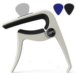Guitare capo, capo pour guitare acoustique et guitares electriques, pince 3 en 1 avec support de m�diators ...