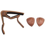 Guitare capo vrai bois m�diators inclus (2) set pour guitare acoustique, guitare electrique changement ...