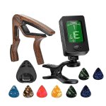 Guitare capo, m�diators de guitare, pour ukul�l� violon guitare acoustique avec m�diators et porte - ...