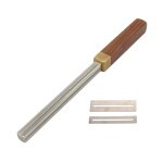 Guitare carre silk crown edge file + 2 protecteurs - poigne en bois (1mm, 2mm, 3mm, 4mm)
