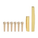 Guitare chevilles ecrou selle set chevalet goupille gl27 ballade laiton golden end bouton outil de fixation ...