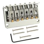 Guitare electrique 6 cordes pont fixe pont de cordes steg cordier 78mm pour remplacement de guitare electrique ...
