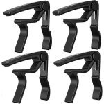Guitare pour guitare electrique acoustique (pack de 4 noir)