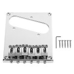 Guitare electrique chevalet simple bobine micro guitare electrique cordier remplacement chevalet argent ...